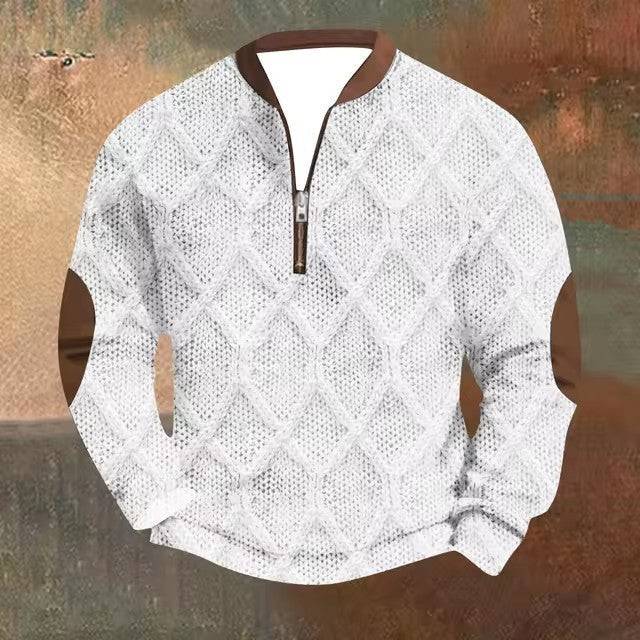 Draxon 3D-mønstret fleece-sweatshirt